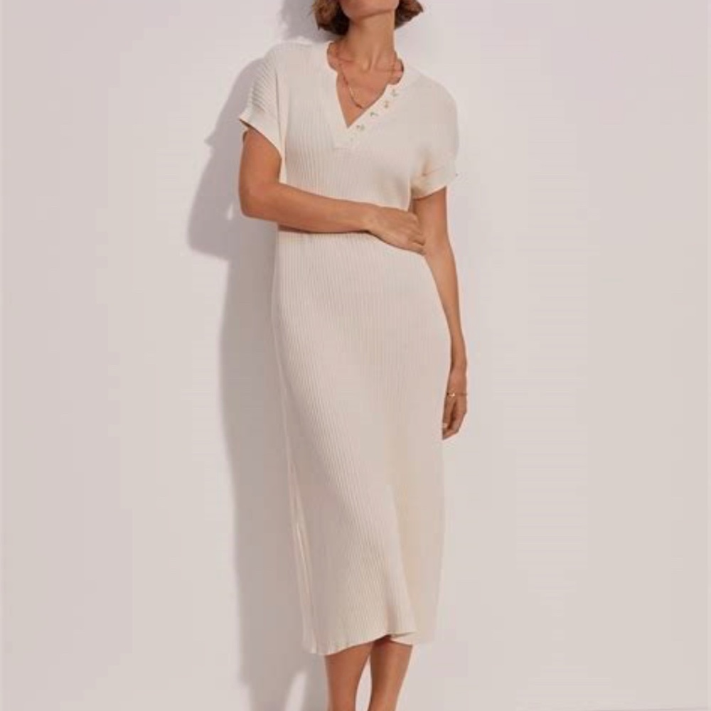 Varley Aria Knit Midi Dress